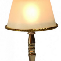 Table Lamp White Shade  -  PPJ Miniatures