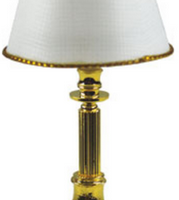 Brass Column Table Lamp  -  PPJ Miniatures