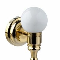Led White Globe Wall Light  -  PPJ Miniatures