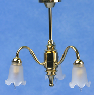 3 Lamp Chandelier  -  PPJ Miniatures