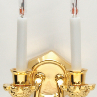 Double Candel Wall Light  -  PPJ Miniatures