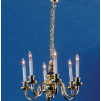 6 Arm Grand Chandelier  -  PPJ Miniatures