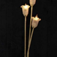 3 Arm Tulip Floor Lamp  -  PPJ Miniatures
