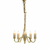 5 Arm Chandelier  -  PPJ Miniatures