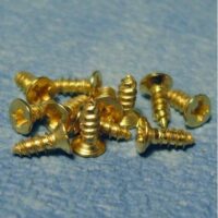 6mm Brass Screws  Pk 12  -  PPJ Miniatures