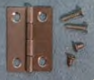 24mm Brass Hinge With Screws Pk 4  -  PPJ Miniatures