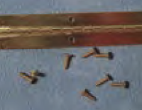 Piano Hinges With Screws Pk 4  -  PPJ Miniatures