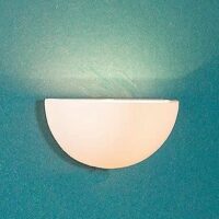 White Half Moon Wall Light  -  PPJ Miniatures