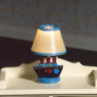 Blue Nursery Lamp  -  PPJ Miniatures