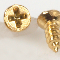 4mm Brass Screws Pk 20  -  PPJ Miniatures