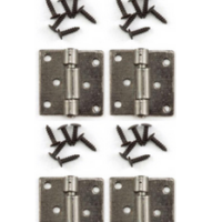 Pewter Butt Hinges  -  PPJ Miniatures