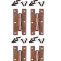 H Hinges Bronze Pk 4  -  PPJ Miniatures