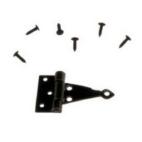 T Hinges Black Pk 4  -  PPJ Miniatures