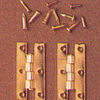 H Hinges Brass Pk 4  -  PPJ Miniatures