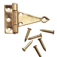 T Hinges Brass Pk 4  -  PPJ Miniatures