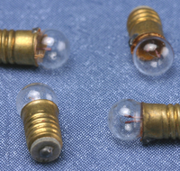 3v Screw In Bulb Pk 4  -  PPJ Miniatures