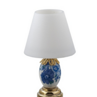 Led Blue Table Lamp  -  PPJ Miniatures