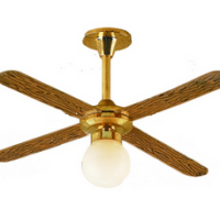 Ceiling Fan Light  -  PPJ Miniatures