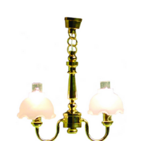2 Lamp Chandiler  -  PPJ Miniatures