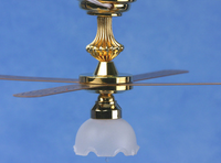Tulip Ceiling Fan Lamp  -  PPJ Miniatures