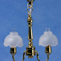 2 Arm Fluted Lamp  -  PPJ Miniatures