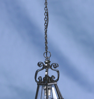 Ornate Iron Ceiling Lamp  -  PPJ Miniatures