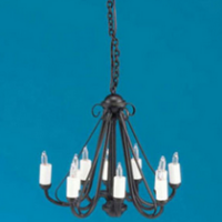Wrought Iron Chandelier  -  PPJ Miniatures