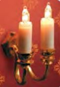 Double Candle Wall Light  -  PPJ Miniatures