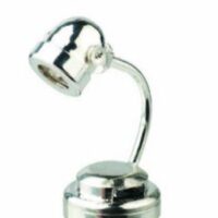 Silver Desk Lamp  -  PPJ Miniatures