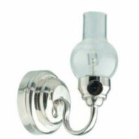 Led Silver Wall Light  -  PPJ Miniatures
