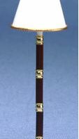 Brass /wood Floor Lamp  -  PPJ Miniatures