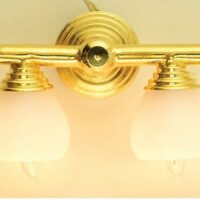 Brass Twin Wall Light  -  PPJ Miniatures