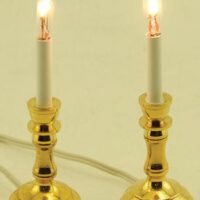 Twin Candlesticks  -  PPJ Miniatures