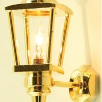 Brass Carriage Lamp  -  PPJ Miniatures