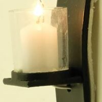 Moder Wall Candle Light  -  PPJ Miniatures