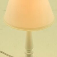Table Lamp White  -  PPJ Miniatures