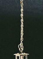 Hanging Brass Coach Lamp  -  PPJ Miniatures