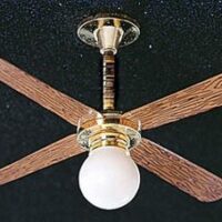 Ceiling Fan Removable Globe  -  PPJ Miniatures