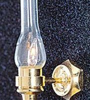 Glass Chimney Wall Light  -  PPJ Miniatures