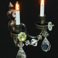 Double Candle Wall Light  -  PPJ Miniatures