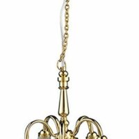 Led 5 Arm Chandelier  -  PPJ Miniatures