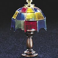 Brass Tiffany Lamp  -  PPJ Miniatures