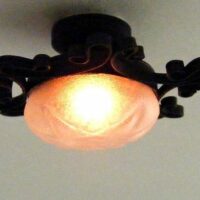 Iron Ceiling Lamp  -  PPJ Miniatures