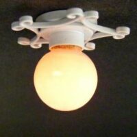 White Star Burst Lamp  -  PPJ Miniatures