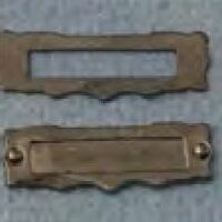 Old Brass Letter Box  -  PPJ Miniatures