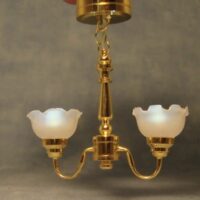 3v Double Ceiling Lamp  -  PPJ Miniatures