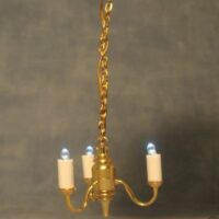 3v Led Chandelier 3 Arm  -  PPJ Miniatures