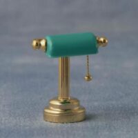 3v Green Bankers Lamp  -  PPJ Miniatures