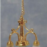 3v Triple Tulip Ceiling Light  -  PPJ Miniatures