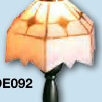 White Tiffany Table Lamp  -  PPJ Miniatures